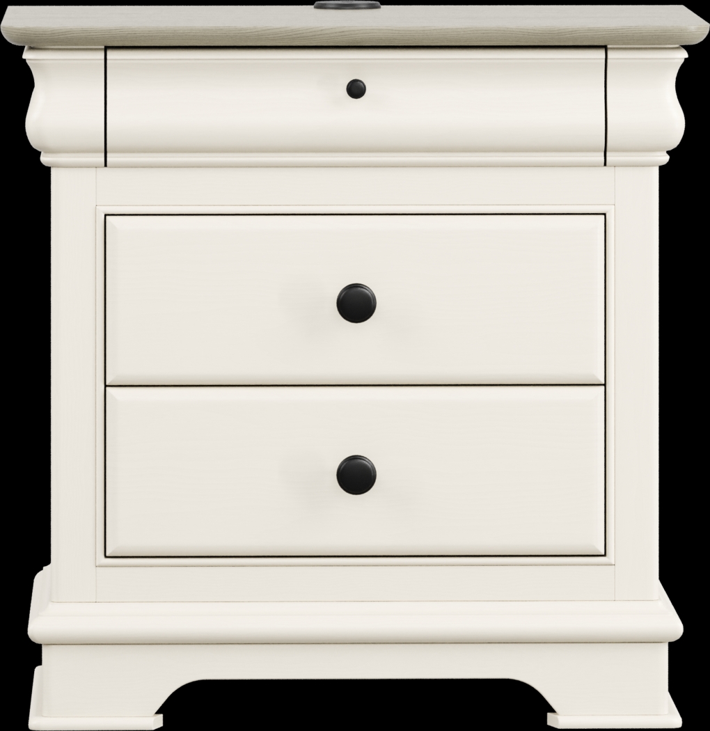 Kids Oberon Cream Nightstand - Thumbnail - Image 1