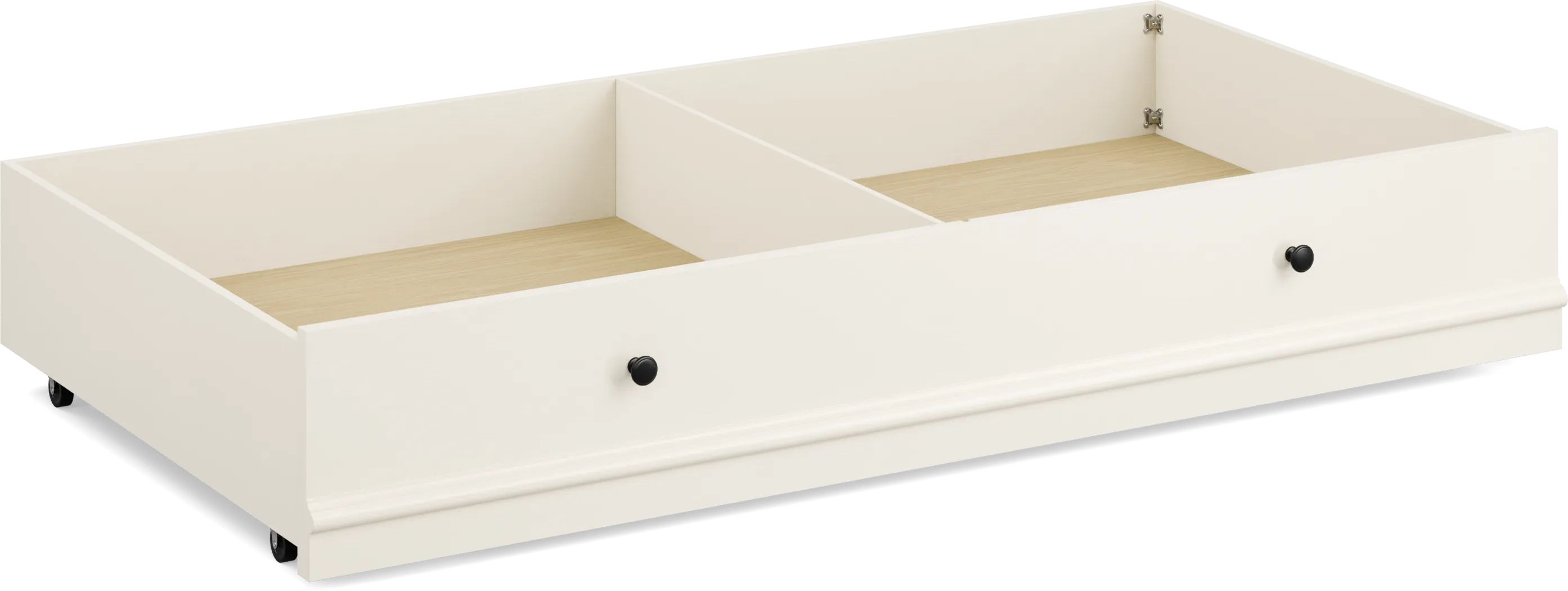 Kids Oberon Cream Twin Storage Trundle - Thumbnail - Image 1