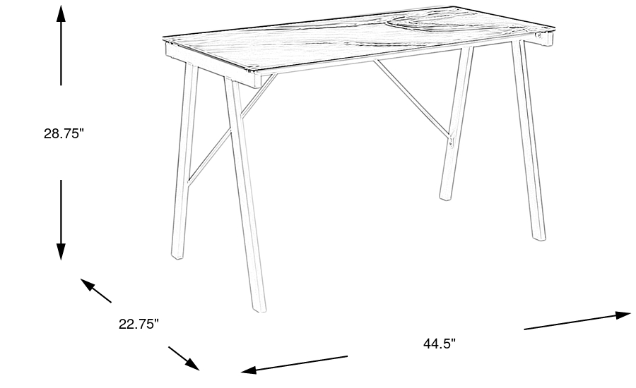 Dimension Image. Please refer to the Dimension Tab on this page for dimension details.