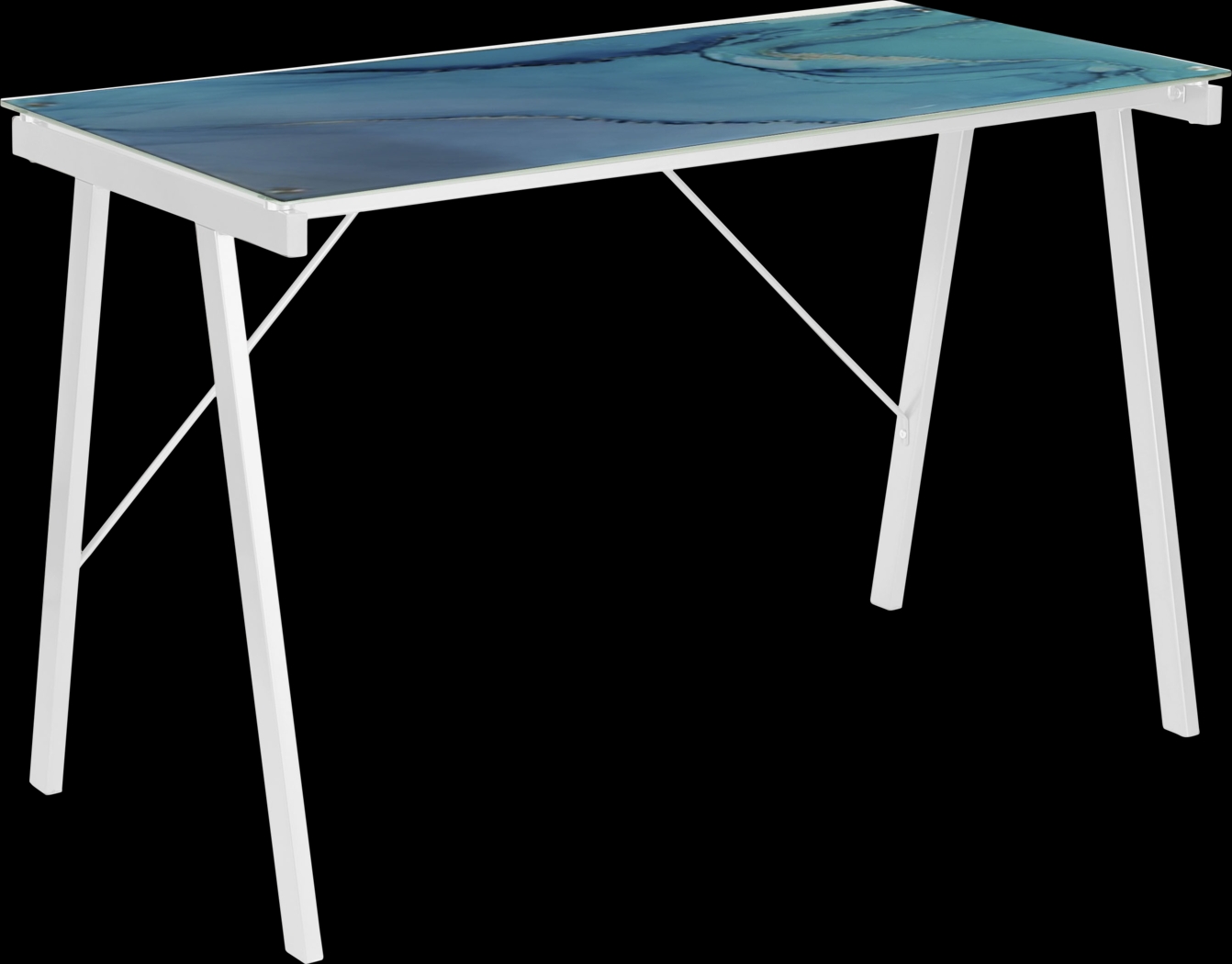 Kids Ocean White Graphic Desk - Thumbnail - Image 1