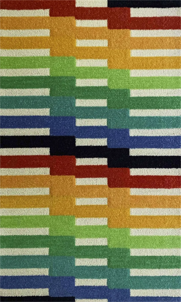 Kids Offbeat Rainbow Multi 4'7 x 7'7 Rug - Thumbnail - Image 1