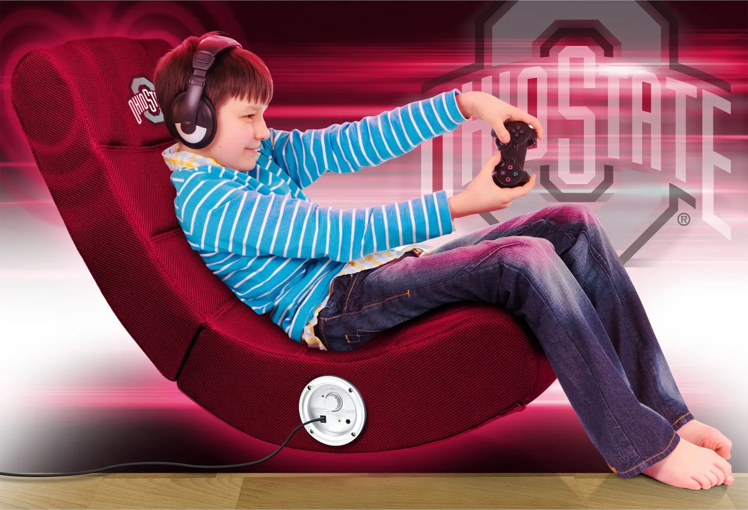 Kids Ohio State Gaming Rocker - Thumbnail - Image 5