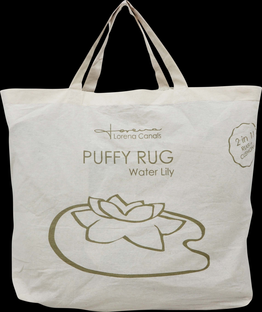 Kids Olive 4' x 5'3 Puffy Lily Machine Washable Rug - Thumbnail - Image 6