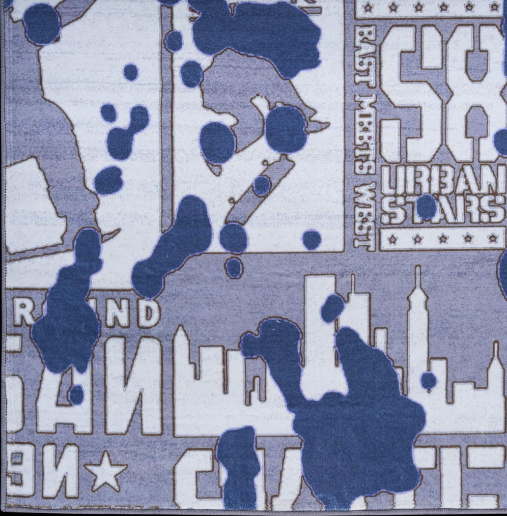 Kids Ollie Oasis Blue 3'5 x 5' Rug - Thumbnail - Image 4