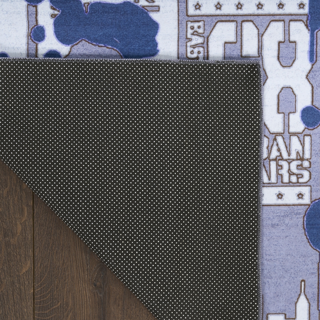 Kids Ollie Oasis Blue 4' x 6' Rug - Thumbnail - Image 7