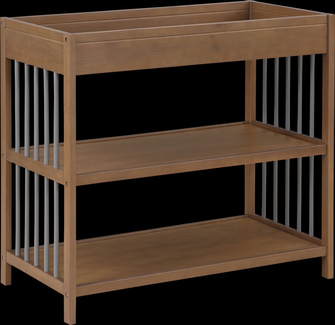 Kids Olvio Walnut/Charcoal Changing Table - Thumbnail - Image 1