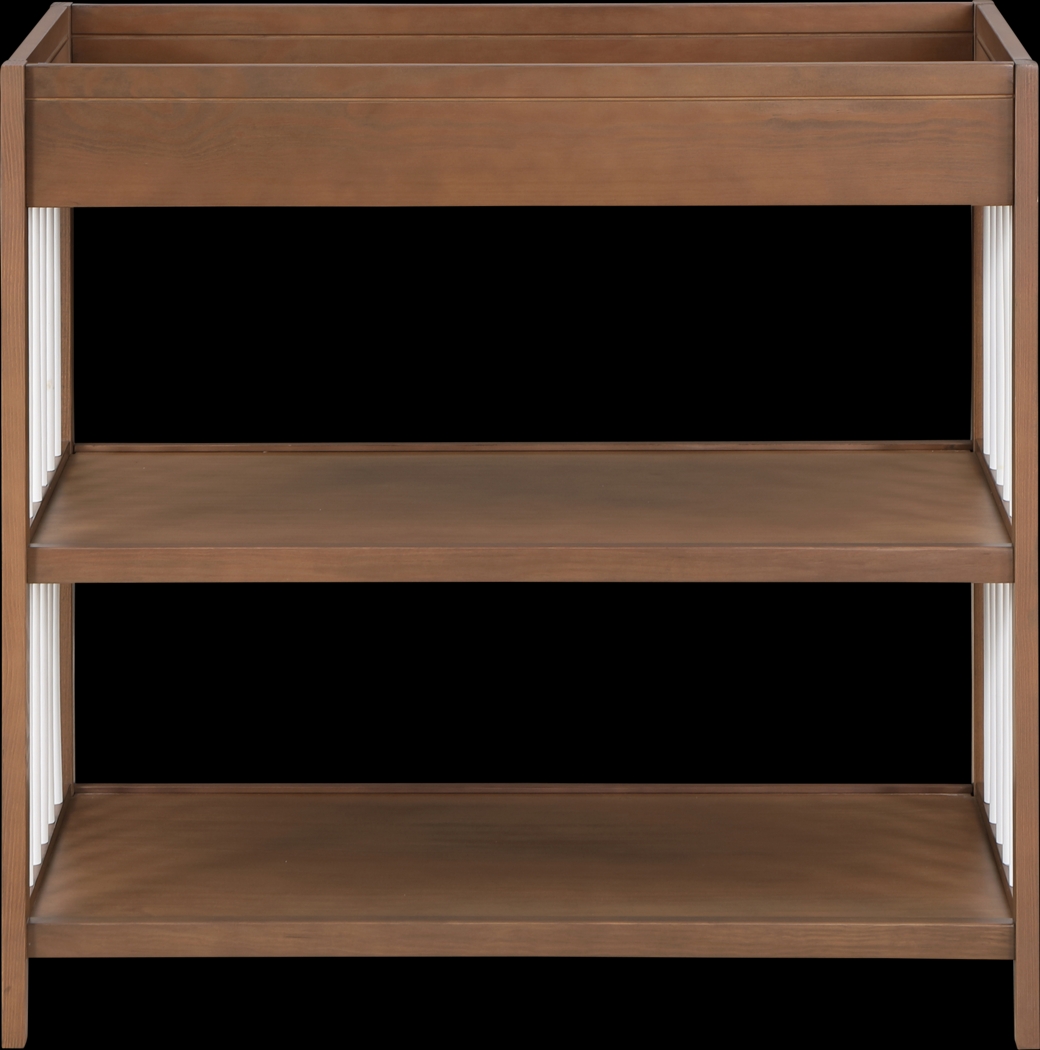 Kids Olvio Walnut/White Changing Table - Thumbnail - Image 2