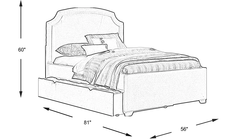 Dimension Image. Please refer to the Dimension Tab on this page for dimension details.