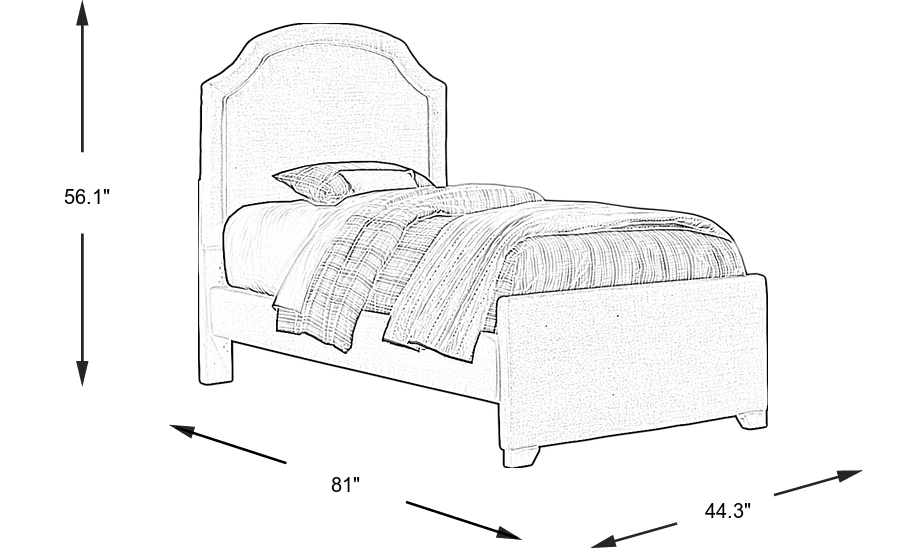 Dimension Image. Please refer to the Dimension Tab on this page for dimension details.