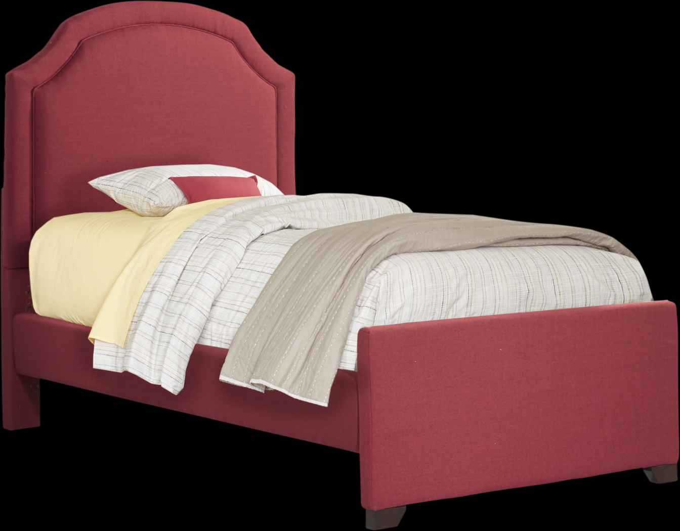 Kids Ophrie Red Twin Bed - Thumbnail - Image 1