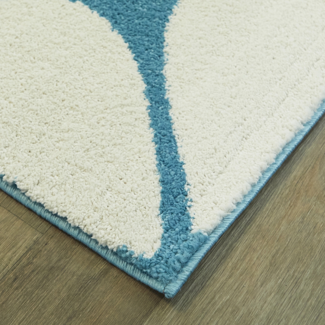 Kids Orduna Teal 3'11 x 5'7 Rug - Thumbnail - Image 3