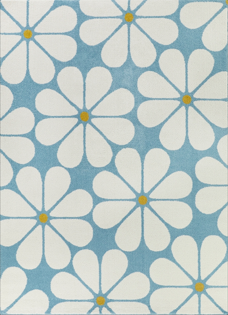 Kids Orduna Teal 3'11 x 5'7 Rug - Thumbnail - Image 1