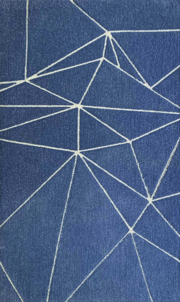 Kids Origami Blue 4'7 x 7'7 Rug - Thumbnail - Image 1