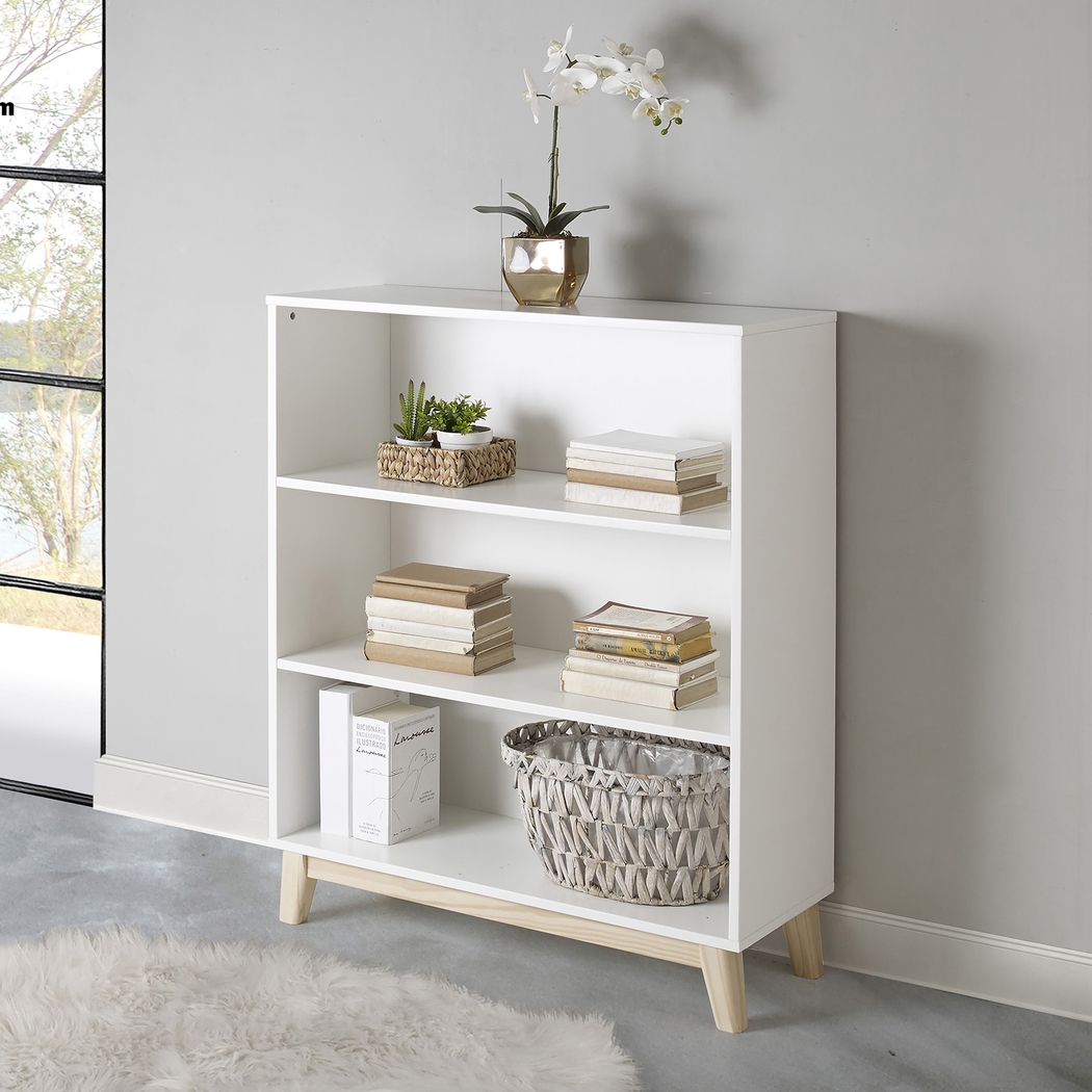 Kids Oroholm White Natural Bookcase - Thumbnail - Image 2