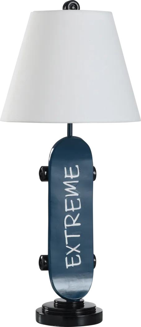 Kids Outdoor Adventures Decor Blue Skateboard - Thumbnail - Image 1