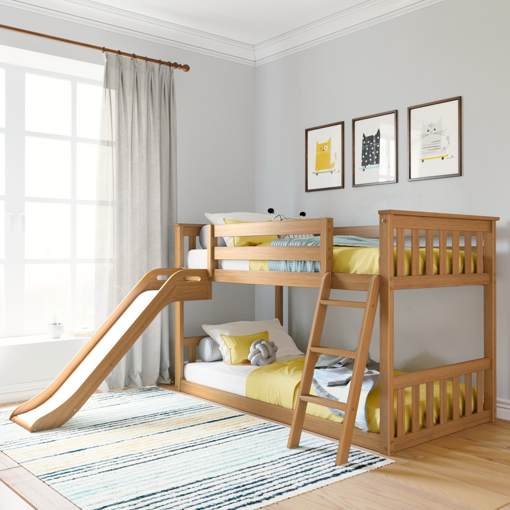 Kids Ozola Pecan Twin/Twin Bunk Bed - Thumbnail - Image 2