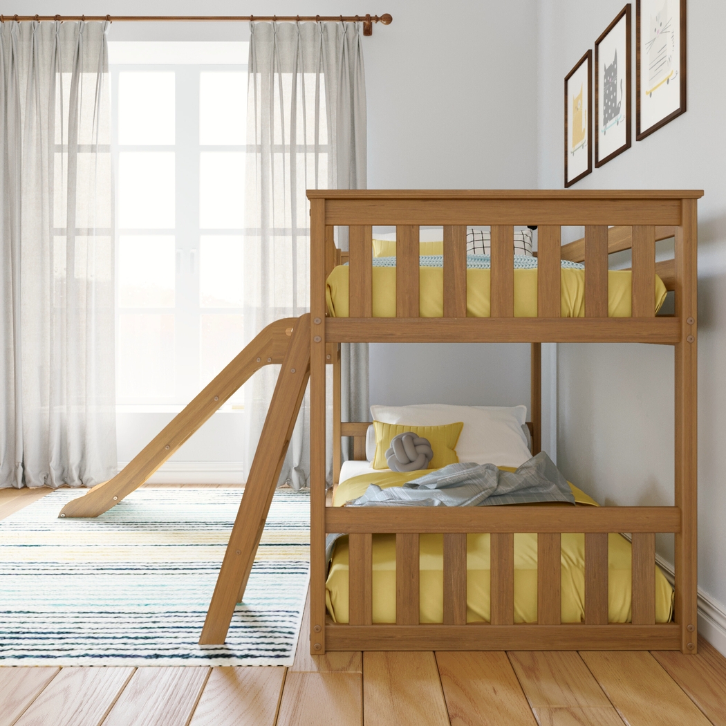 Kids Ozola Pecan Twin/Twin Bunk Bed - Thumbnail - Image 4