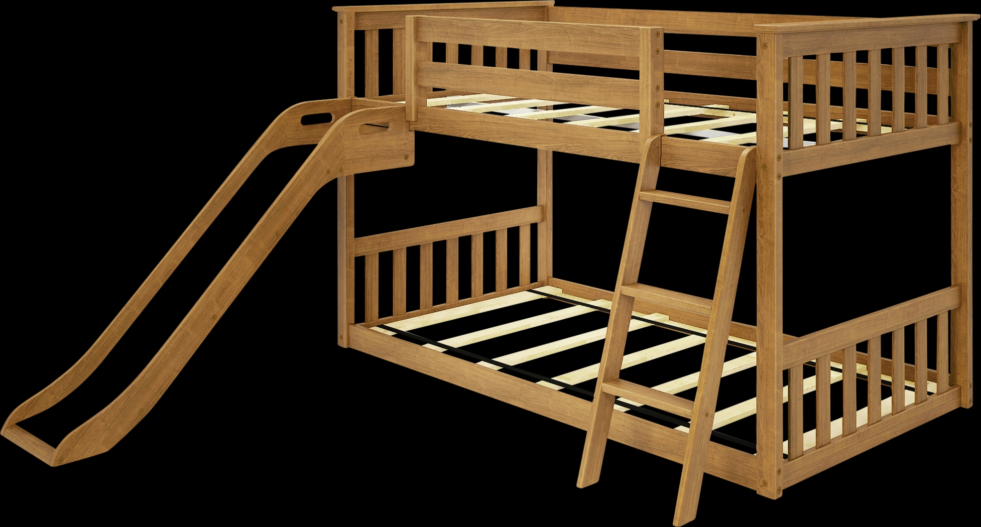 Kids Ozola Pecan Twin/Twin Bunk Bed - Thumbnail - Image 1
