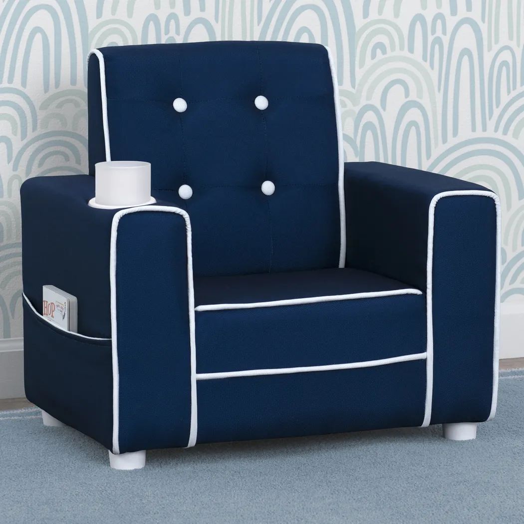 Kids Pabina Blue Chair - Thumbnail - Image 2