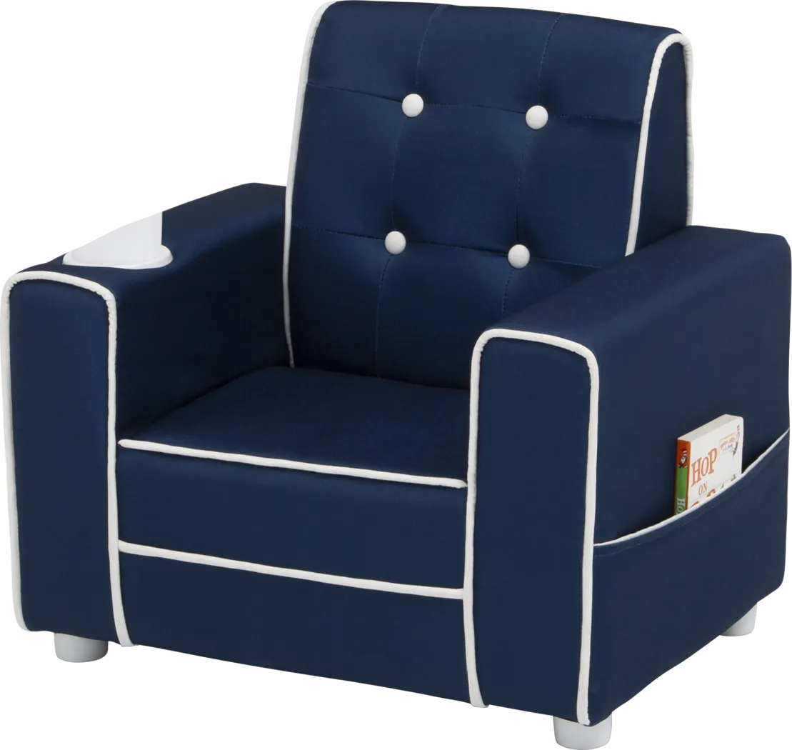 Kids Pabina Blue Chair - Thumbnail - Image 4