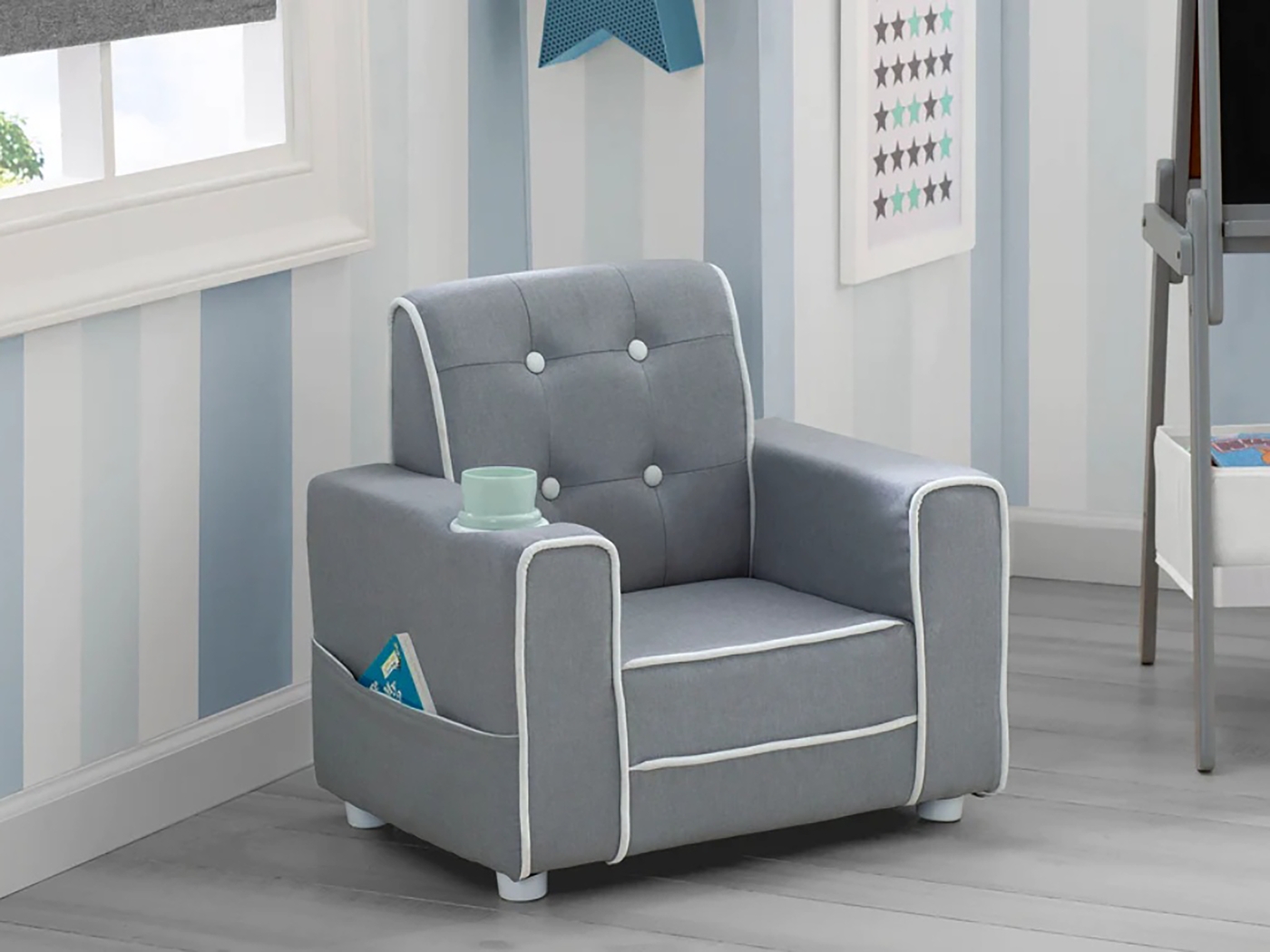 Kids Pabina Gray Chair - Thumbnail - Image 3