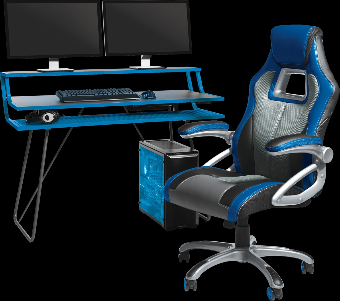 Kids Padme Blue Gaming Desk - Thumbnail - Image 7