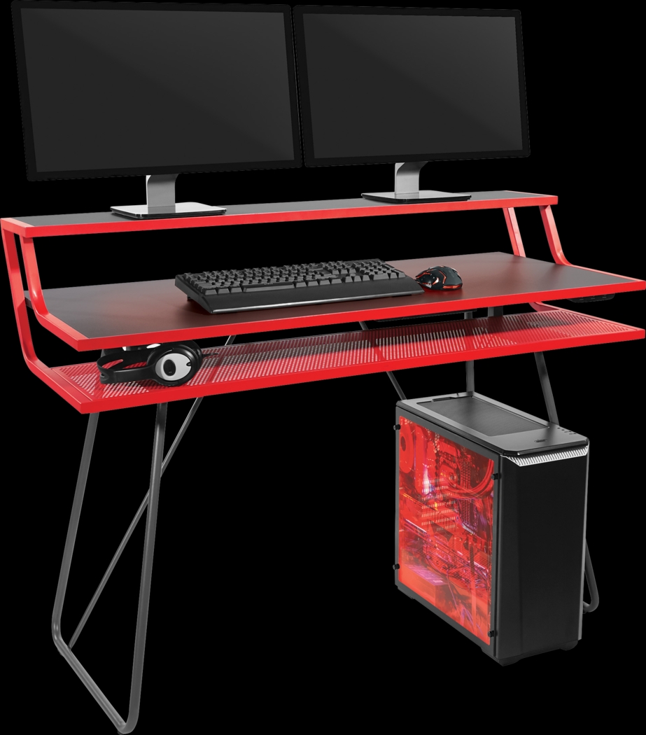 Kids Padme Red Gaming Desk - Thumbnail - Image 5