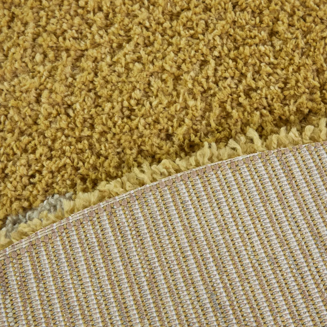 Kids Pagoldia Yellow 5'3 Round Rug - Thumbnail - Image 4