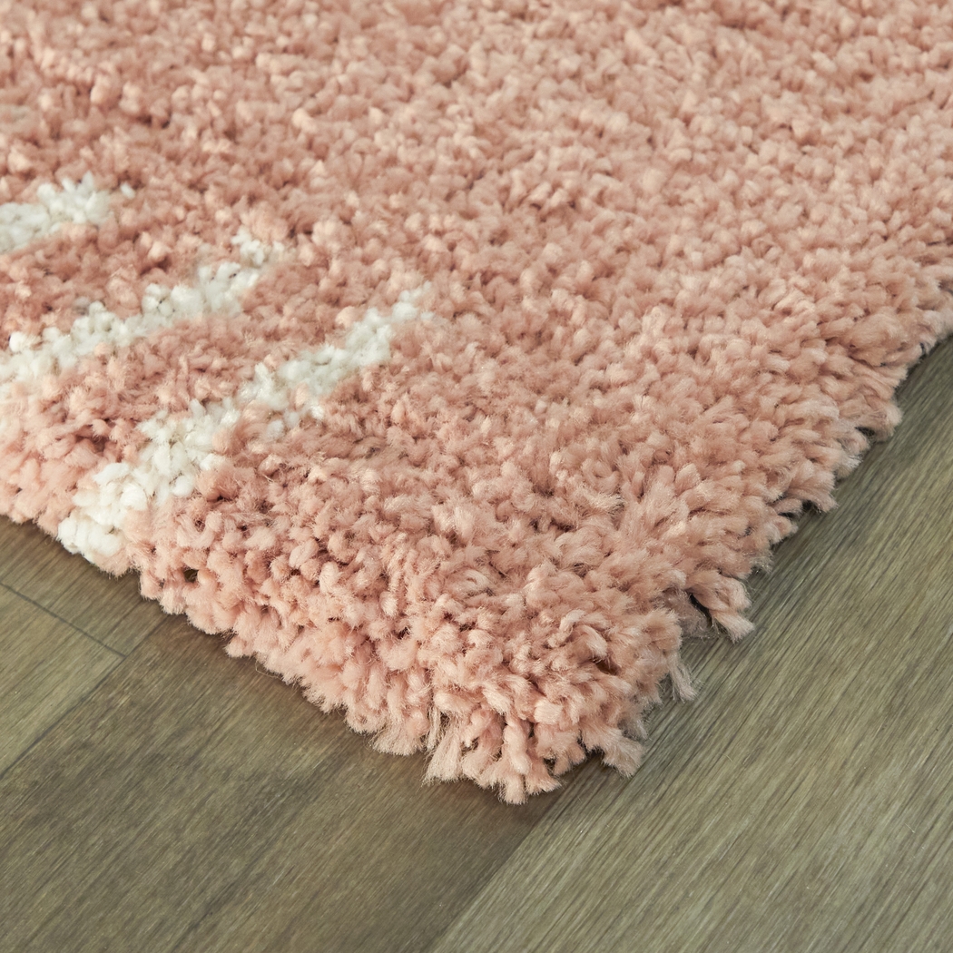 Kids Pailoap Pink/White 5'3 x 7' Rug - Thumbnail - Image 5