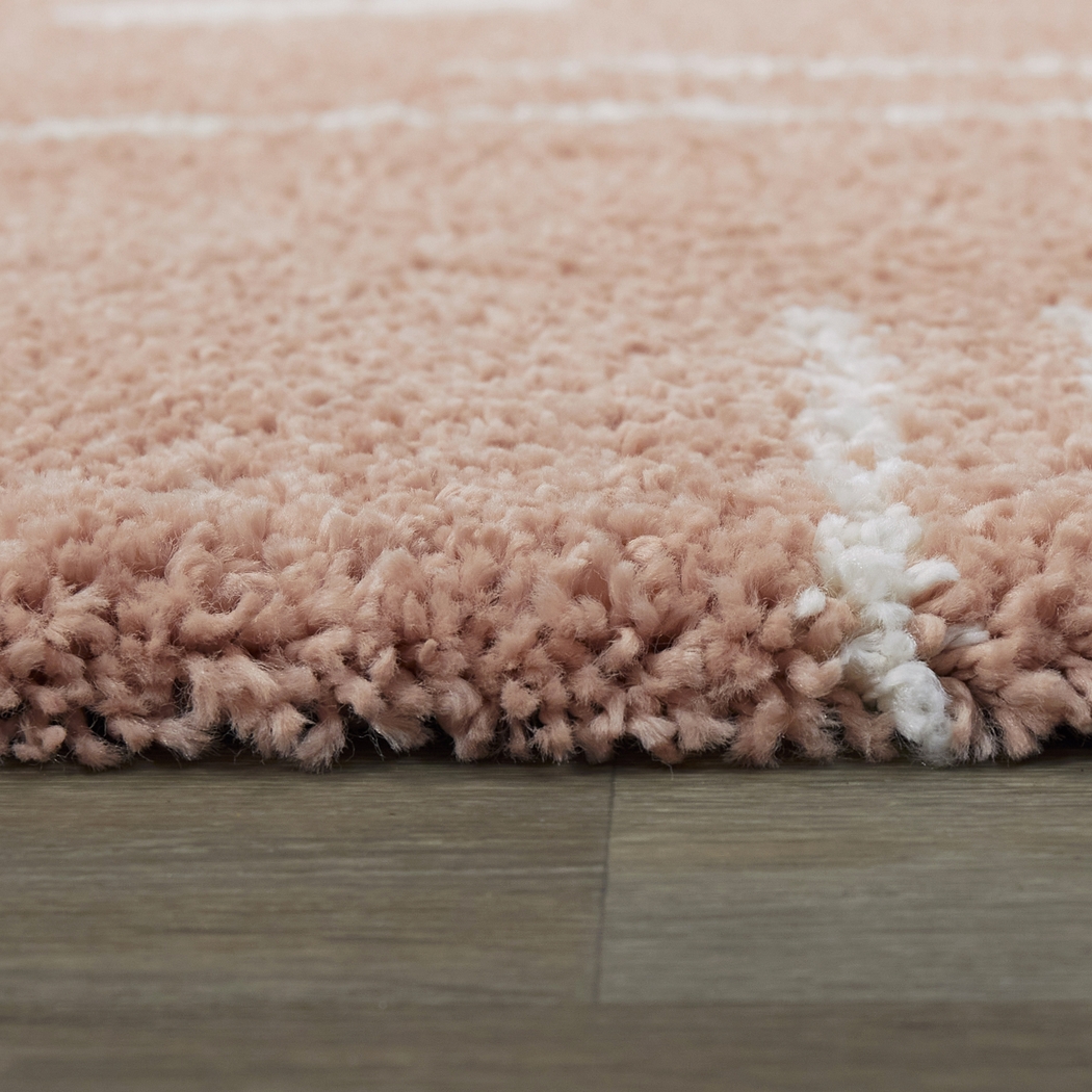 Kids Pailoap Pink/White 6'7 x 9' Rug - Thumbnail - Image 3