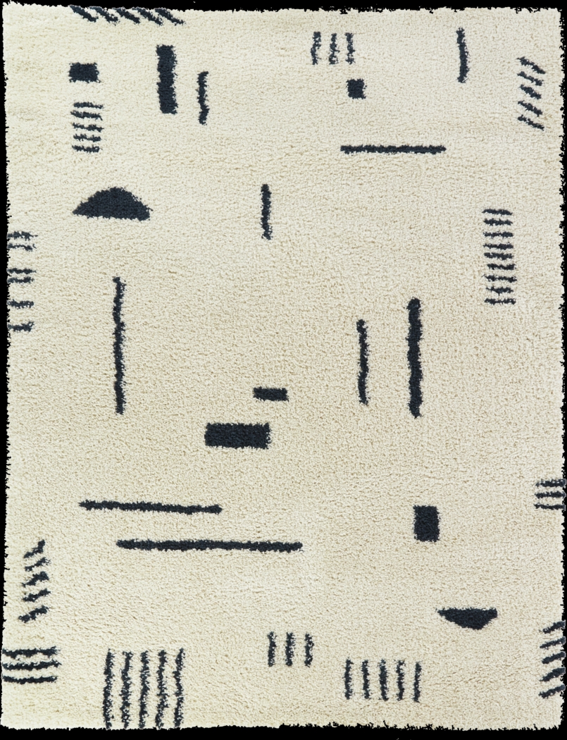 Kids Pailoap White/Blue 6'7 x 9' Rug - Thumbnail - Image 1