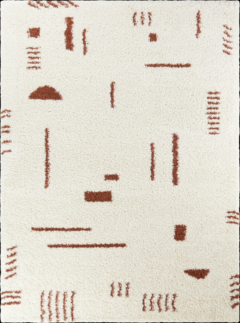 Kids Pailoap White/Multi 6'7 x 9' Rug - Thumbnail - Image 1