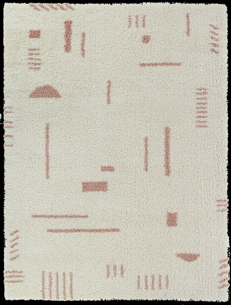Kids Pailoap White/Pink 5'3 x 7' Rug - Thumbnail - Image 1