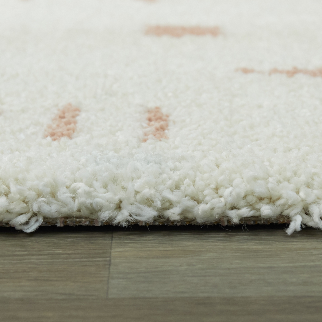 Kids Pailoap White/Pink 6'7 x 9' Rug - Thumbnail - Image 3