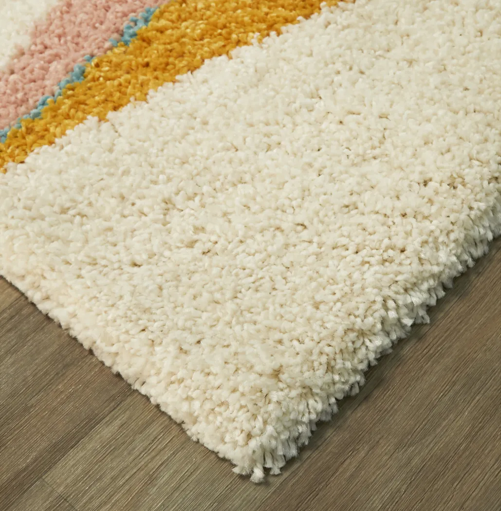 Kids Modpop Orange 5'3 x 7' Rug - Thumbnail - Image 4
