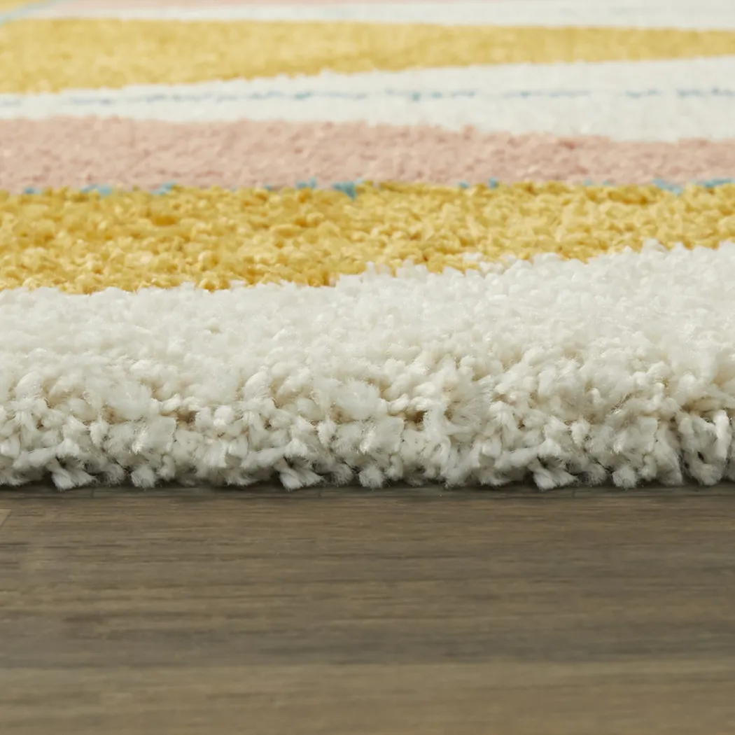 Kids Modpop Orange 5'3 x 7' Rug - Thumbnail - Image 5