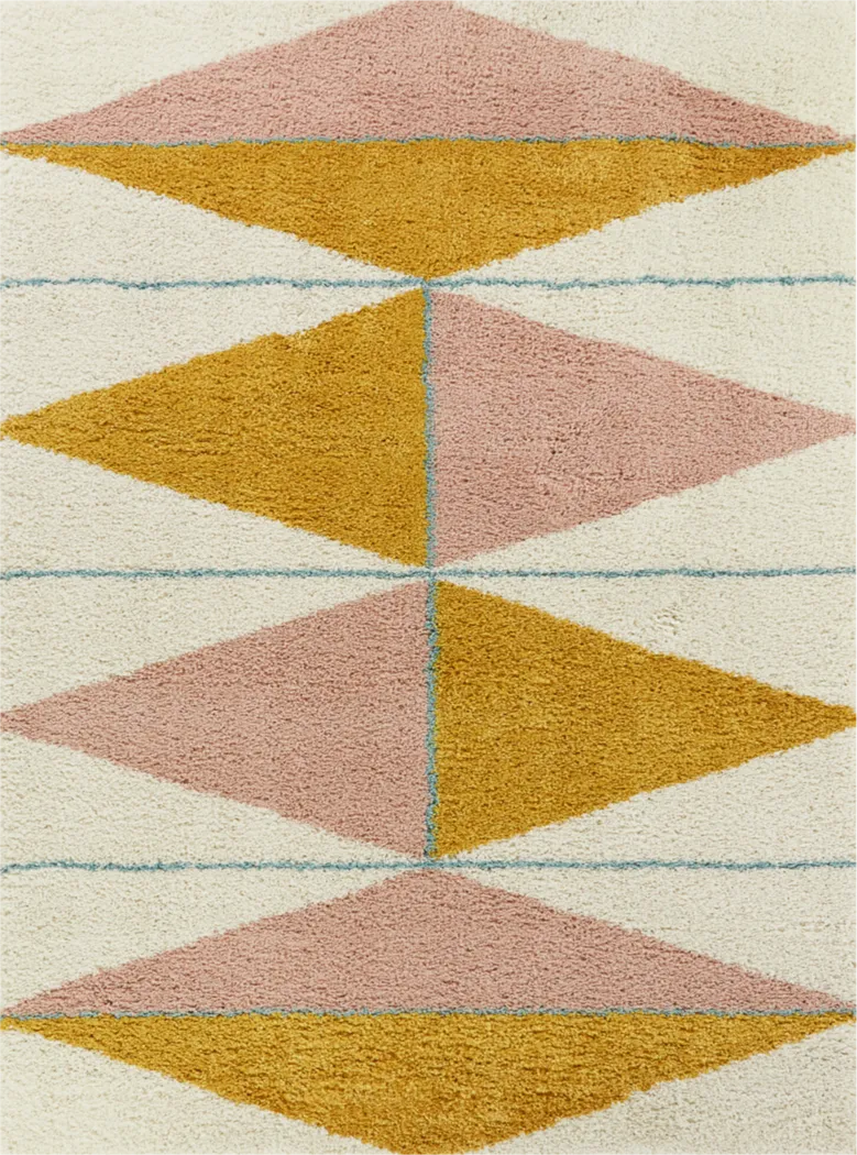 Kids Modpop Orange 5'3 x 7' Rug - Thumbnail - Image 1
