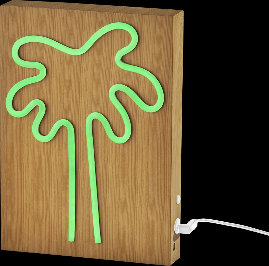 Kids Palm Tree Natural Table Lamp - Thumbnail - Image 1