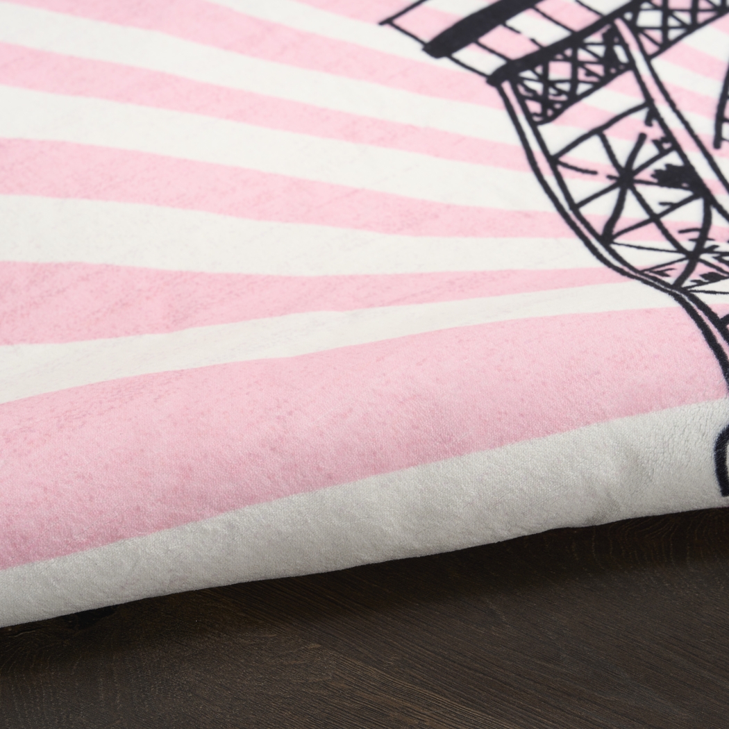 Kids Paris Fashionista Pink 3'5 x 5' Rug - Thumbnail - Image 8