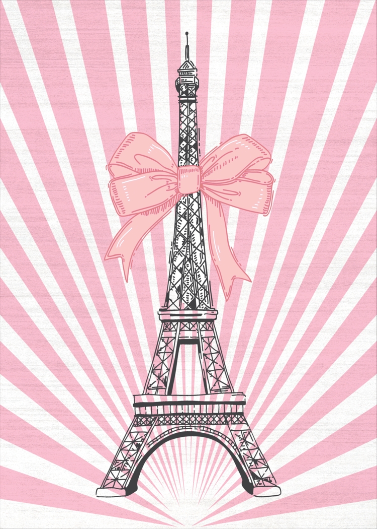 Kids Paris Fashionista Pink 4' x 6' Rug - Thumbnail - Image 1