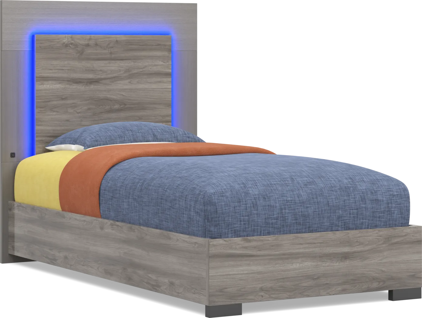 Kids Park Peak Gray Twin XL Panel Bed - Image 14