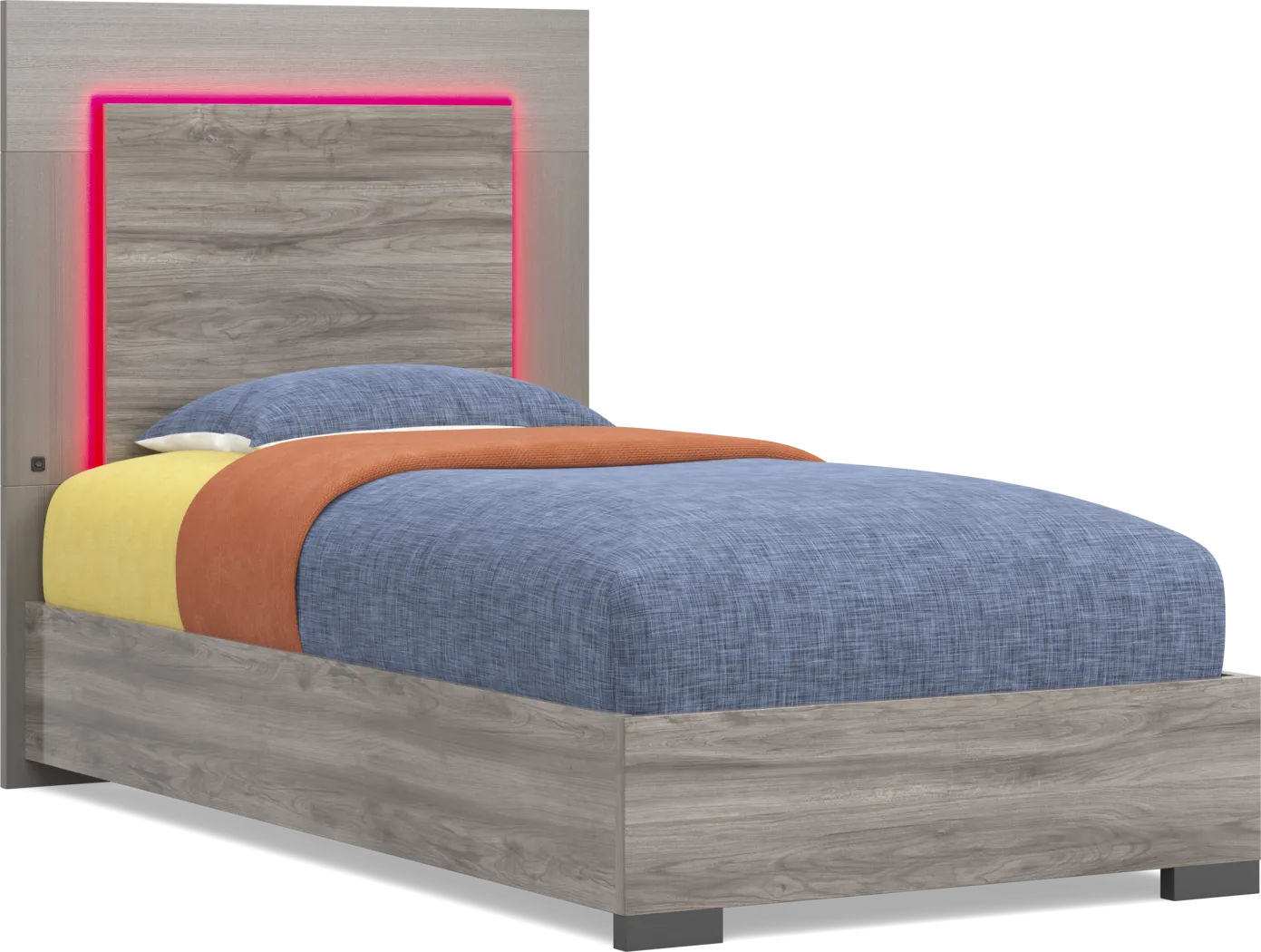 Kids Park Peak Gray Twin XL Panel Bed - Image 6