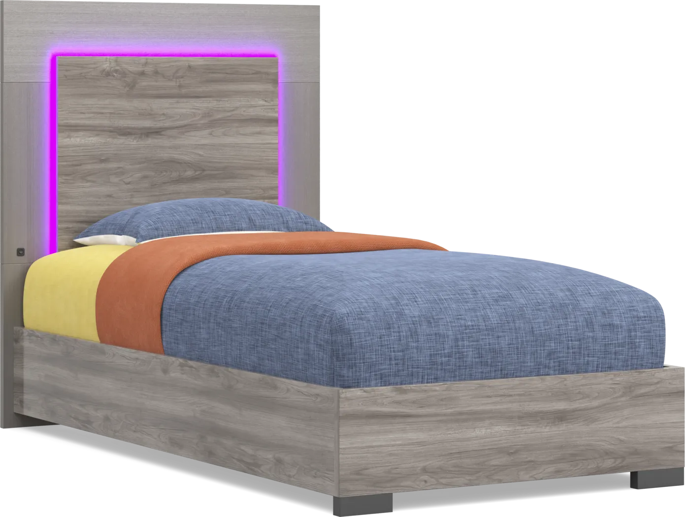 Kids Park Peak Gray Twin XL Panel Bed - Image 8