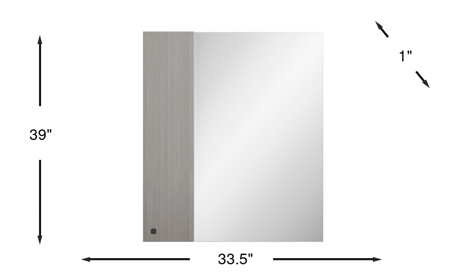 Dimension Image. Please refer to the Dimension Tab on this page for dimension details.