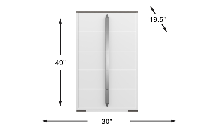 Dimension Image. Please refer to the Dimension Tab on this page for dimension details.