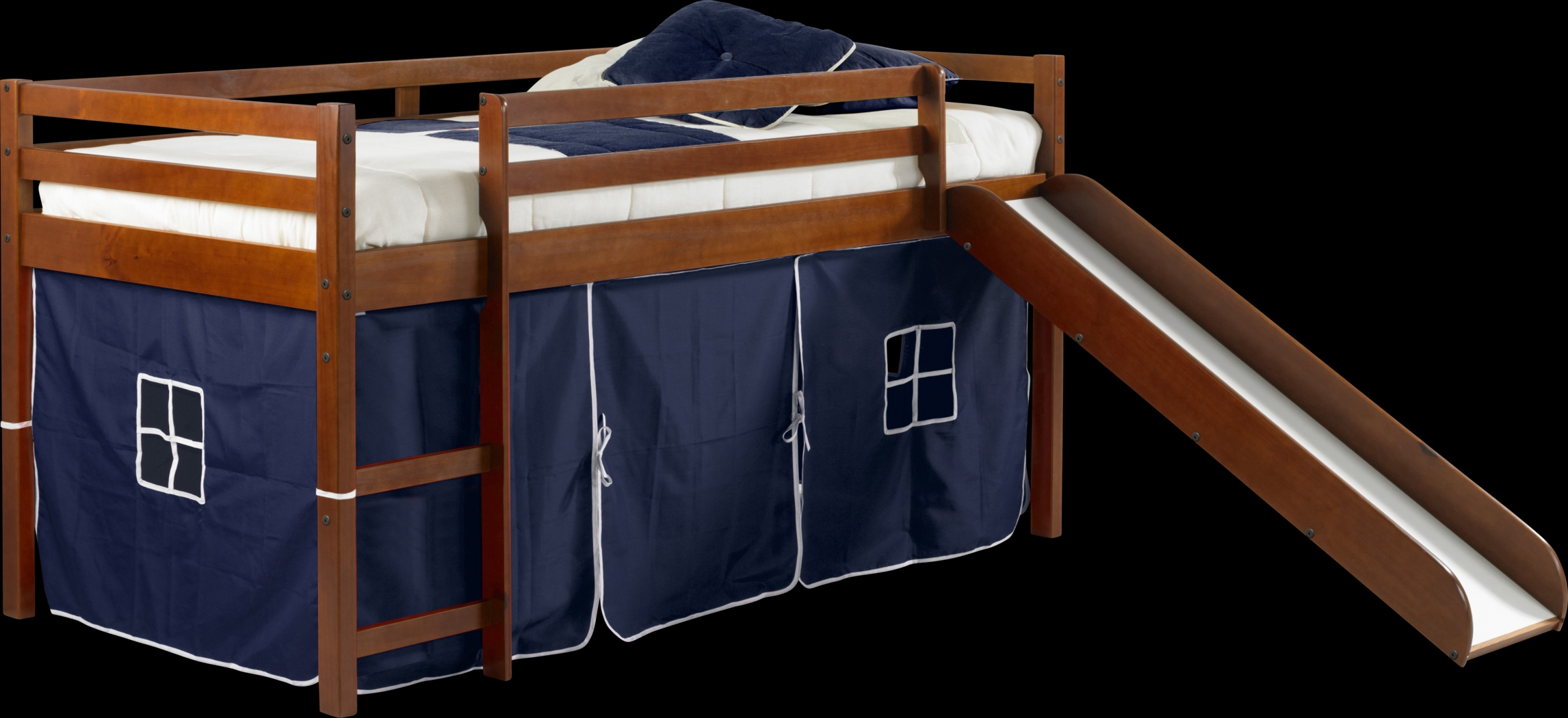 Kids Parman Blue Twin Tent Loft Bed - Thumbnail - Image 3