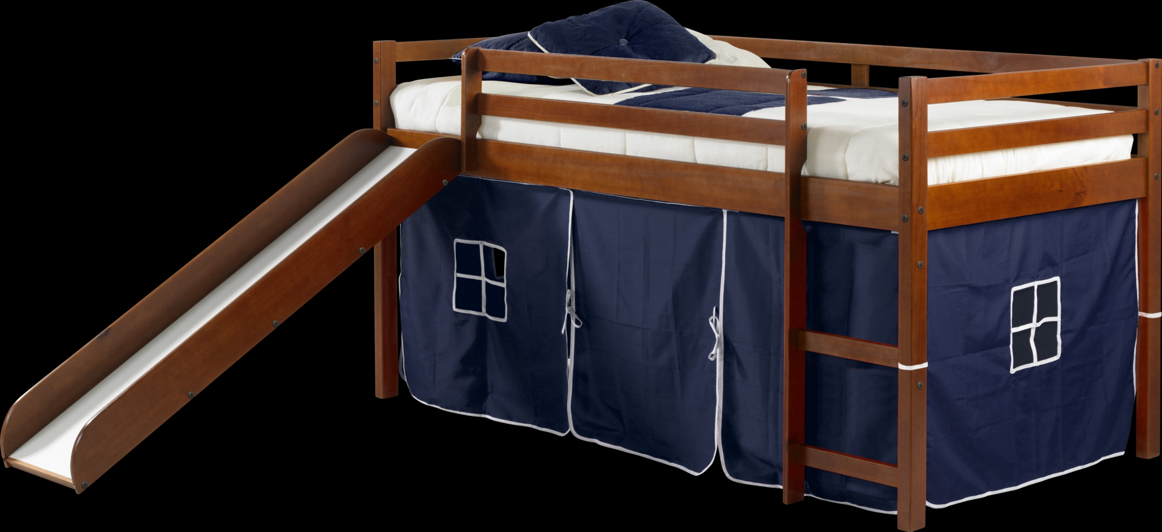 Kids Parman Blue Twin Tent Loft Bed - Thumbnail - Image 1