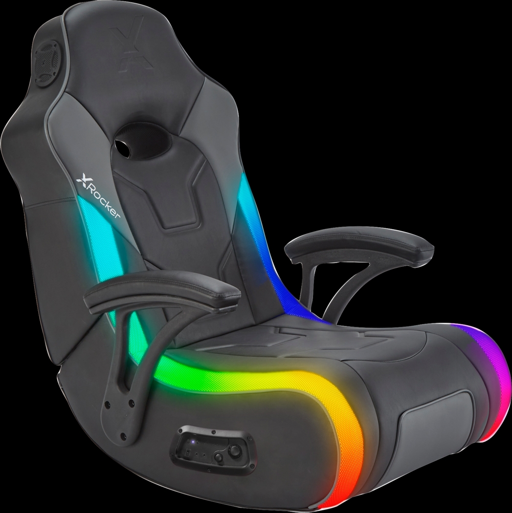 Kids Parwig Black RGB Gaming Rocker - Thumbnail - Image 1
