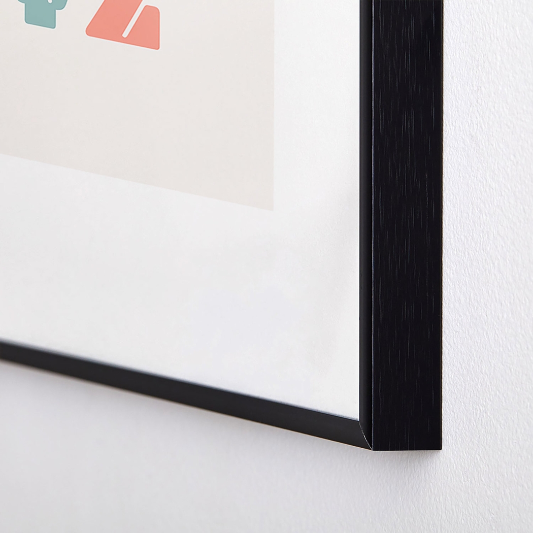 Kids Pastel ABCs Cream Metal Framed Print - Thumbnail - Image 4