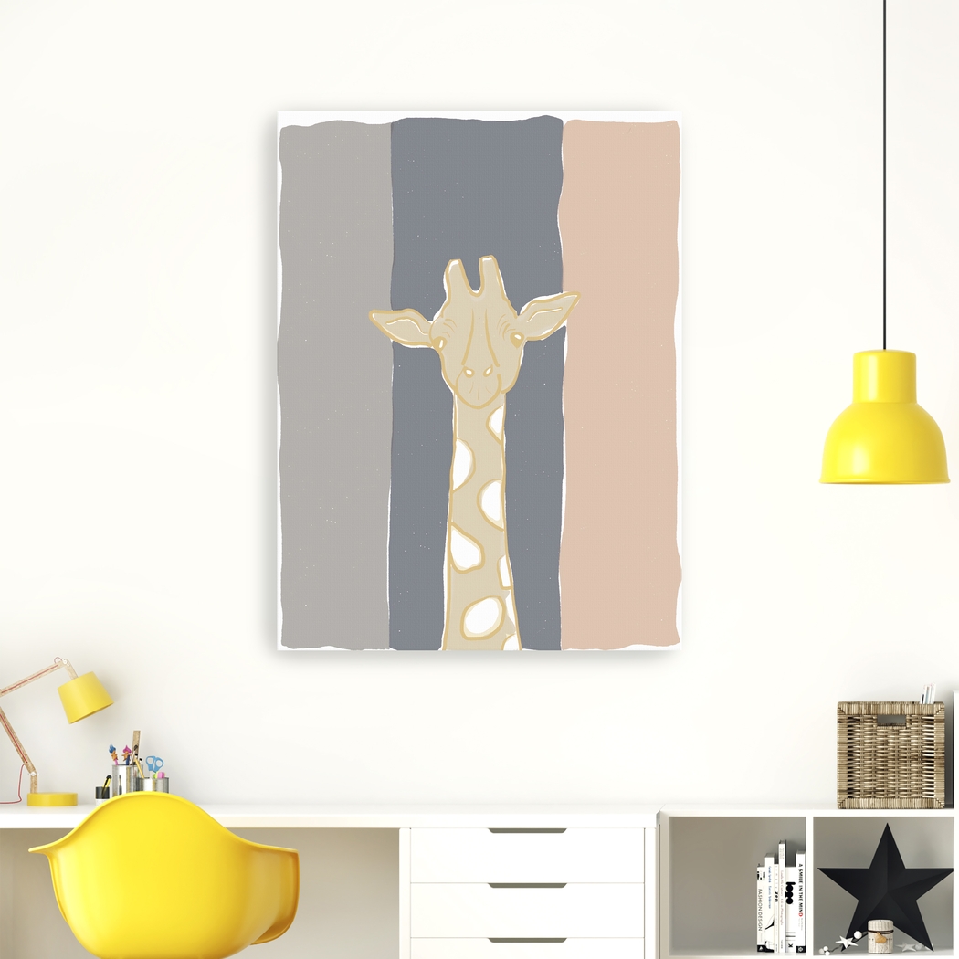 Kids Pastel Giraffe Beige Artwork - Thumbnail - Image 2